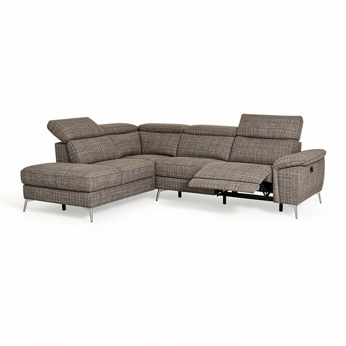 **Sectional Sofa with Reclining Features and Modern Design**